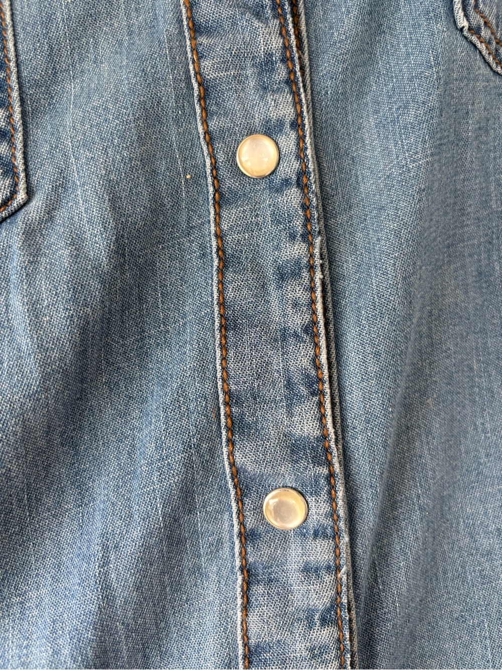 Wrangler Denim Midi Shirt Dress - Light Blue - Picture 6 of 8